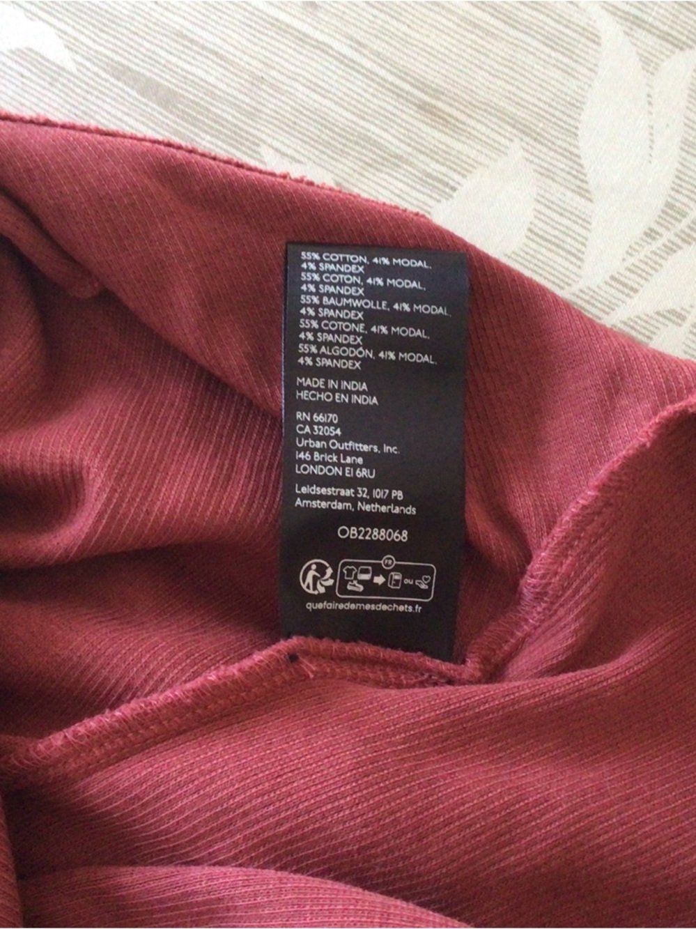 Pilcro Rust Drawstring Ruched V-Neck Tank - Picture 4 of 6